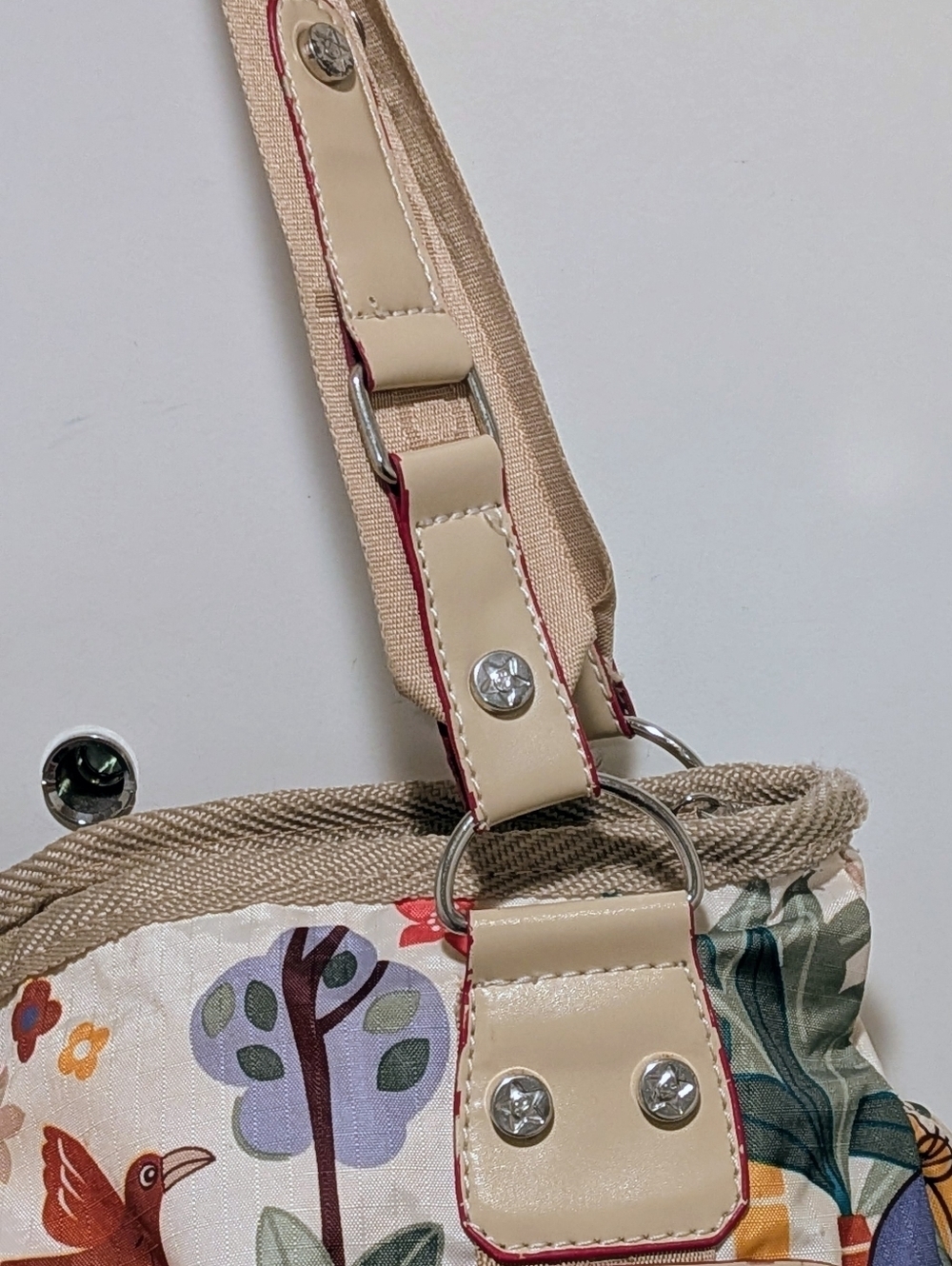 EUC LeSportSac x Tokidoki Animal Floral Print Shoulder Bag with Floral Lining - Picture 10 of 13